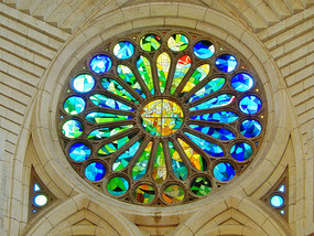 One of the many stained windows