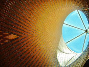 Top opening of the church