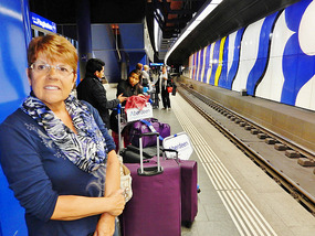 Catching the train to Naters