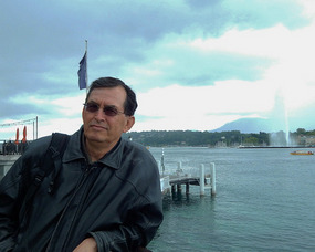 Jet D'Eau on the lake of Geneva