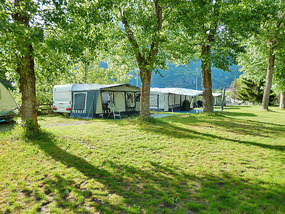 Campers are beginning to show up.