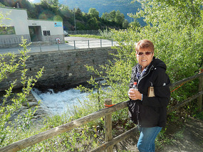Geshina River right behind Willi's camper