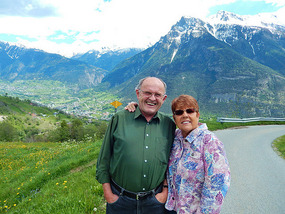 Nelly and Willi in the Alps