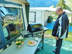 Willi busy cooking.