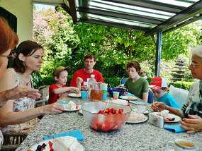Coffee time with the family