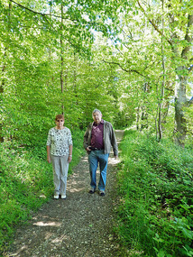 Hiking trail on the edge of Schaffhausen