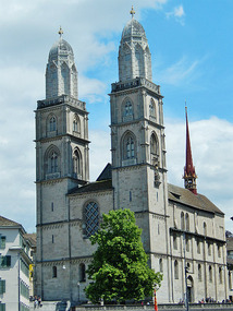 Munster cathedral with twin towers