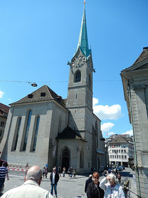 Outside of the Frauenmunster church