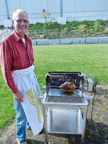Our grill chef Bernard