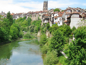 Picturesque view of old Fribourg