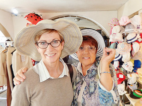 Having fun with fancy hats