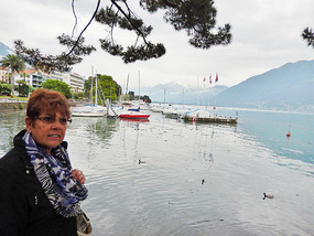 Nelly at the Lago Maggiore