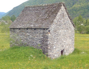 Typical Italian rock house 