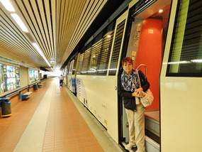 Taking the train from Domodossola to Locarno