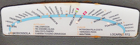 Towns between Domodossola and Locarno