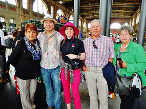Meeting Nelly's family in Zurich