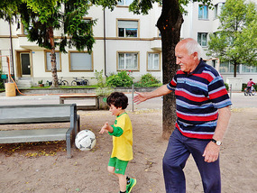 Noam and Grandpa 