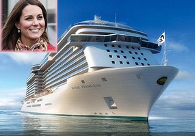 Royal Princess christened by Kate 