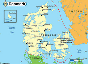 Copenhagen, Denmark Map