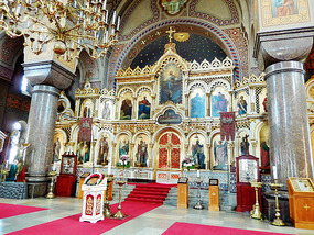 Inside the cathedral