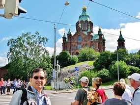 Jim at the Uspensky Cathedral