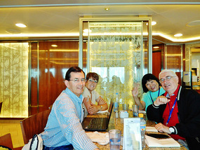 Eating again with our Swiss friends