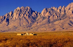 THE ORGAN MOUNTAINS, JUST EAST OF LAS CRUCES.
