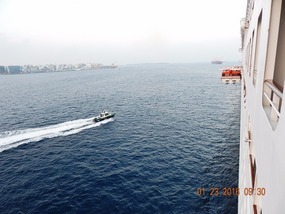 ARRIVING IN THE MALDIVES.