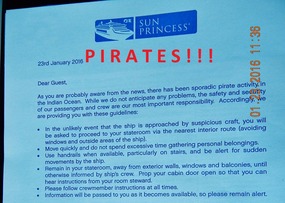 WARNING!  WHAT TO DO IN CASE OF PIRATES!