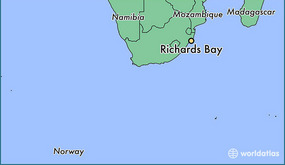 RICHARDS BAY MAP