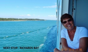 NEARING OUR NEXT PORT:  RICHARDS BAY, S. AFRIKA