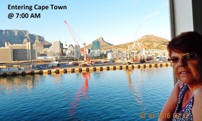ABOUT TO ANCHOR IN CAPE TOWN.