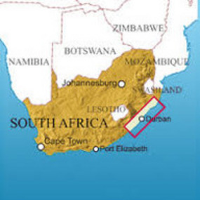DURBAN, SOUTH AFRICA MAP