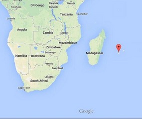 X MARKS THE SPOT IN THE MIDDLE OF THE INDIAN OCEAN