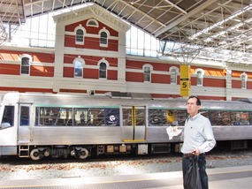 TAKING THE TRAIN TO FREMANTLE.
