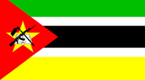 MOZAMBIQUE FLAG.