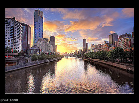 MELBOURNE'S  AT SUNRISE!