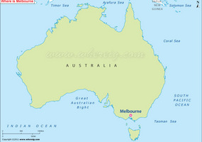 MELBOURNE, AUSTRALIA MAP