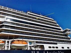 "X" MARKS OUR CABIN ON THE KONINGSDAM