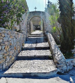 PATH LEADING TO THE MONASTERY.
