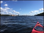 View of Stockholm while Kayaking