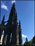Scott Monument near Princes Street Gardens