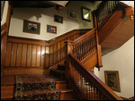 Staircase in guesthouse