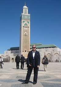 in front of the Hassan II mosque