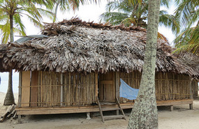 Hut from the outside