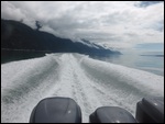 View from the small boat