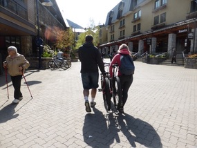 Carrying bikes to get help
