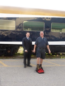 Sending us on our way with "All Aboard"