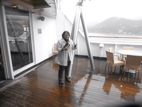 Chasing the view: breakfast in the rain