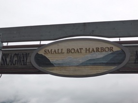 To get on a small boat